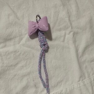 Purple Bow Kids Keychain